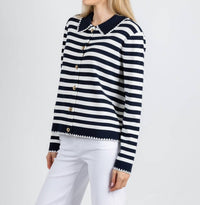 Leo & Ugo - Scallop Neck Cardigan