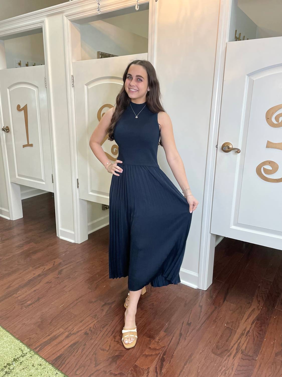 Skies Are Blue - Vollare Midi Dress