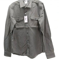 R2 Amsterdam - Men's Textured Cotton Button Overshirt