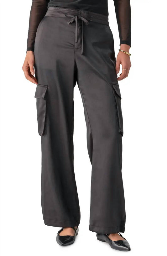 Sanctuary - Eve Drawstring Satin Cargo Pants