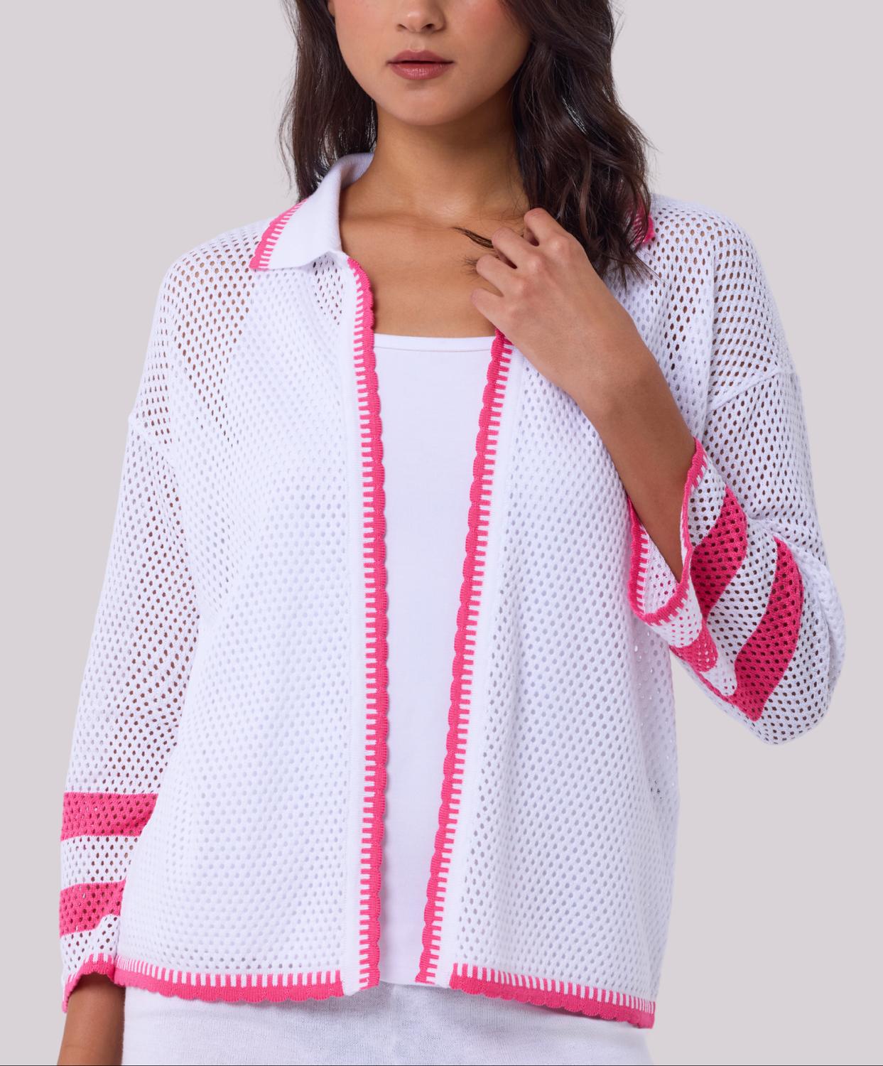 Angel Apparel - Crochet Long Sleeves Cardigan