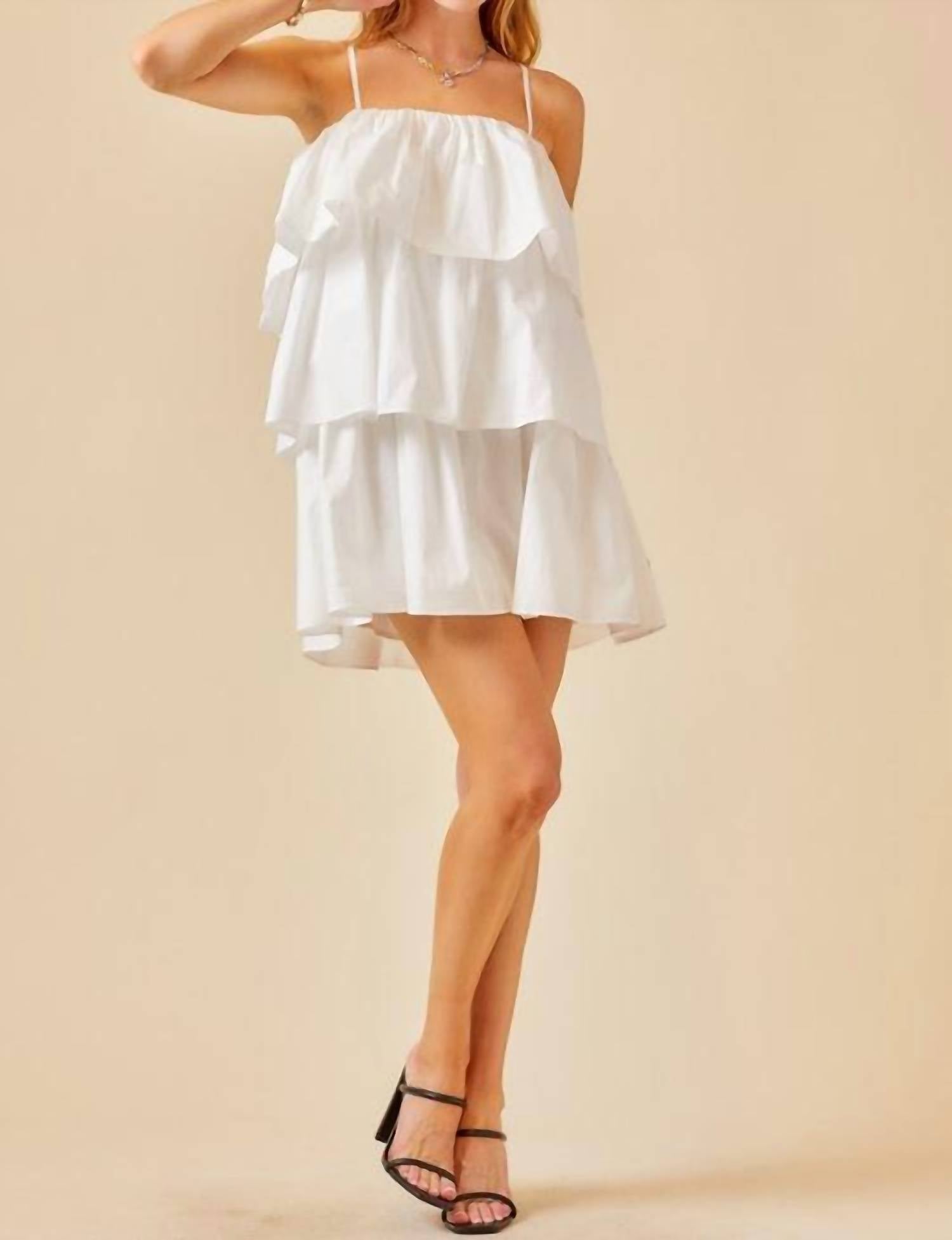 Day + Moon - Ruffles For Days Mini Dress