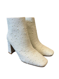 Beast Fashion - Women's Pearl Studded Booties