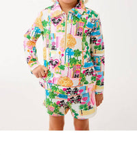 Lilly Pulitzer Girl's Mini Kylar Short in multi disney - kids' shorts - alternate view