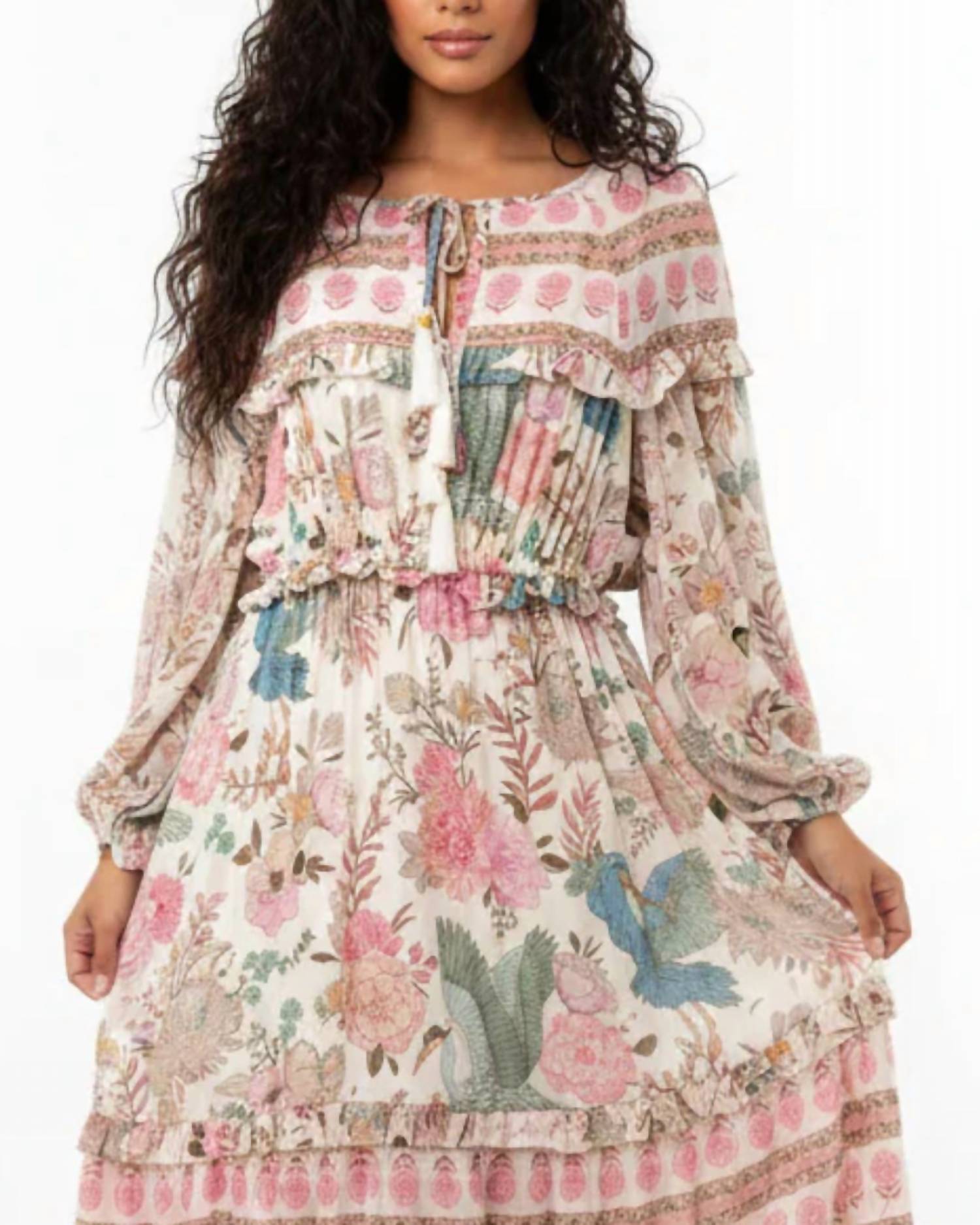 Strawberry Paris - Bordeaux Heron Maxi Dress