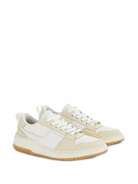 Salvatore Ferragamo - Men's Leather Sneakers With Stitched Details