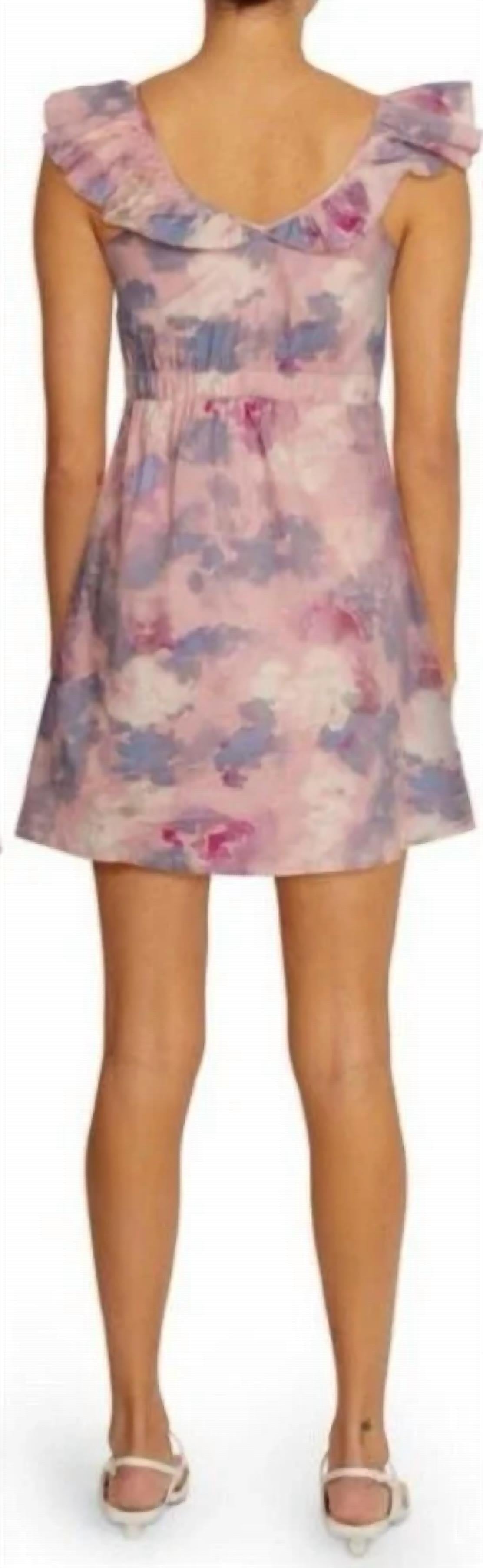 Wildfox - Women's Blair Deep V Neck Ruffle Dress