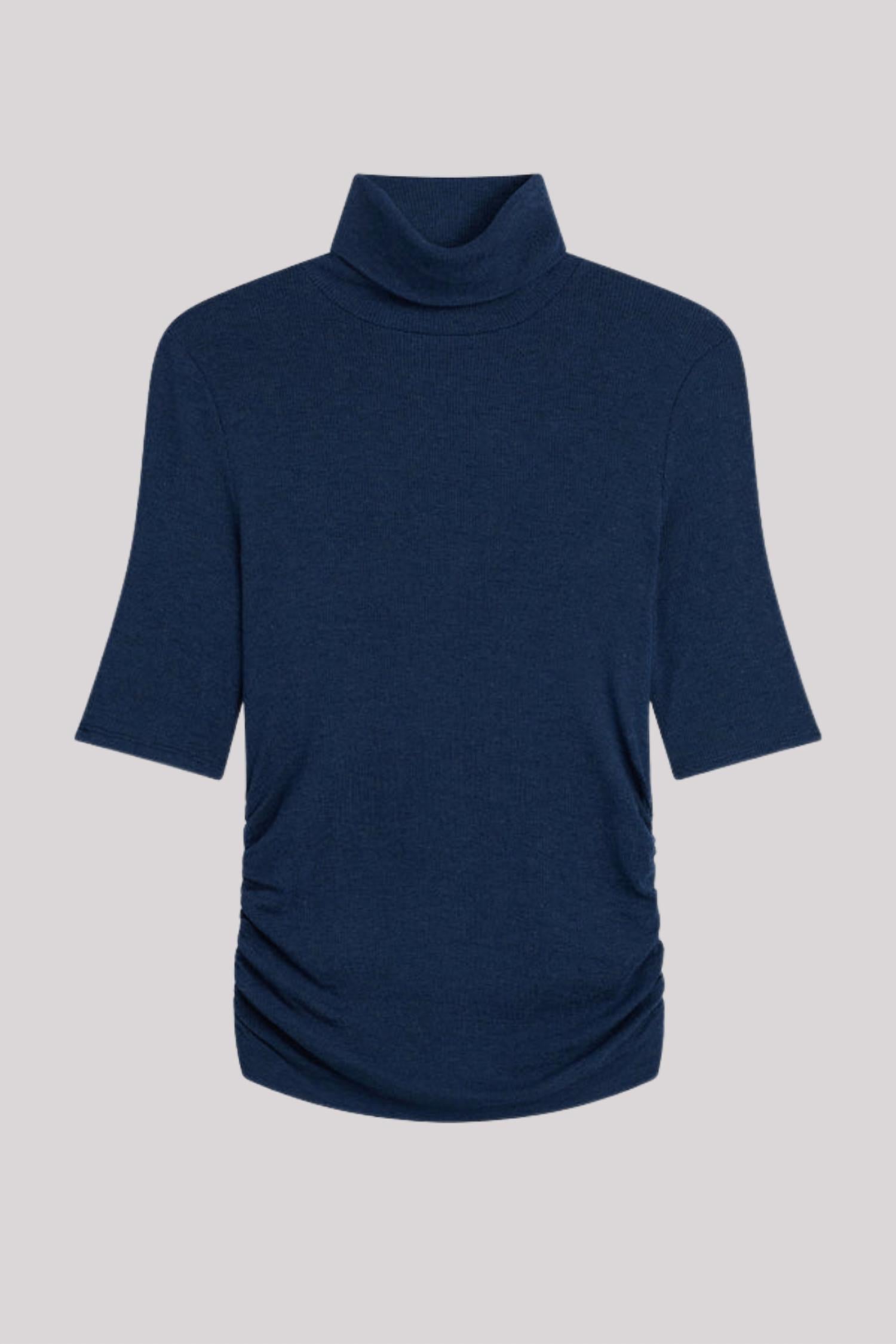 Goldie - Half Sleeve Turtle With Ruched Top