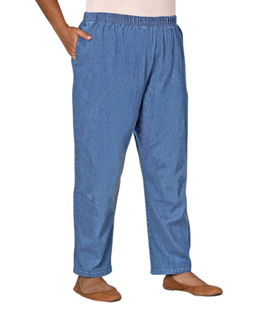 On The Plus Side - Plus Size Wide Leg Premium Denim Jeans