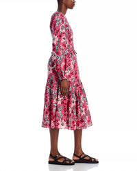 BANJANAN Mortiz Dress in bali floral haze - women's dress - alternate view