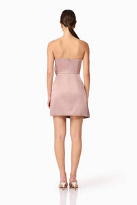 ELLIATT Laura Mini Dress in rosewood - women's dress - detail view