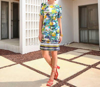 Dolcezza - 'orangerie' Printed Dress