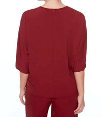 Up! - Vented Long Sleeve Vegan Silk Top