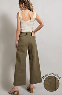 Peace Love Line - Soft Wide Leg Pants - Plus