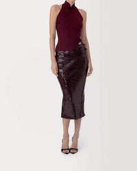 Sau Lee - Venus Sequin Skirt