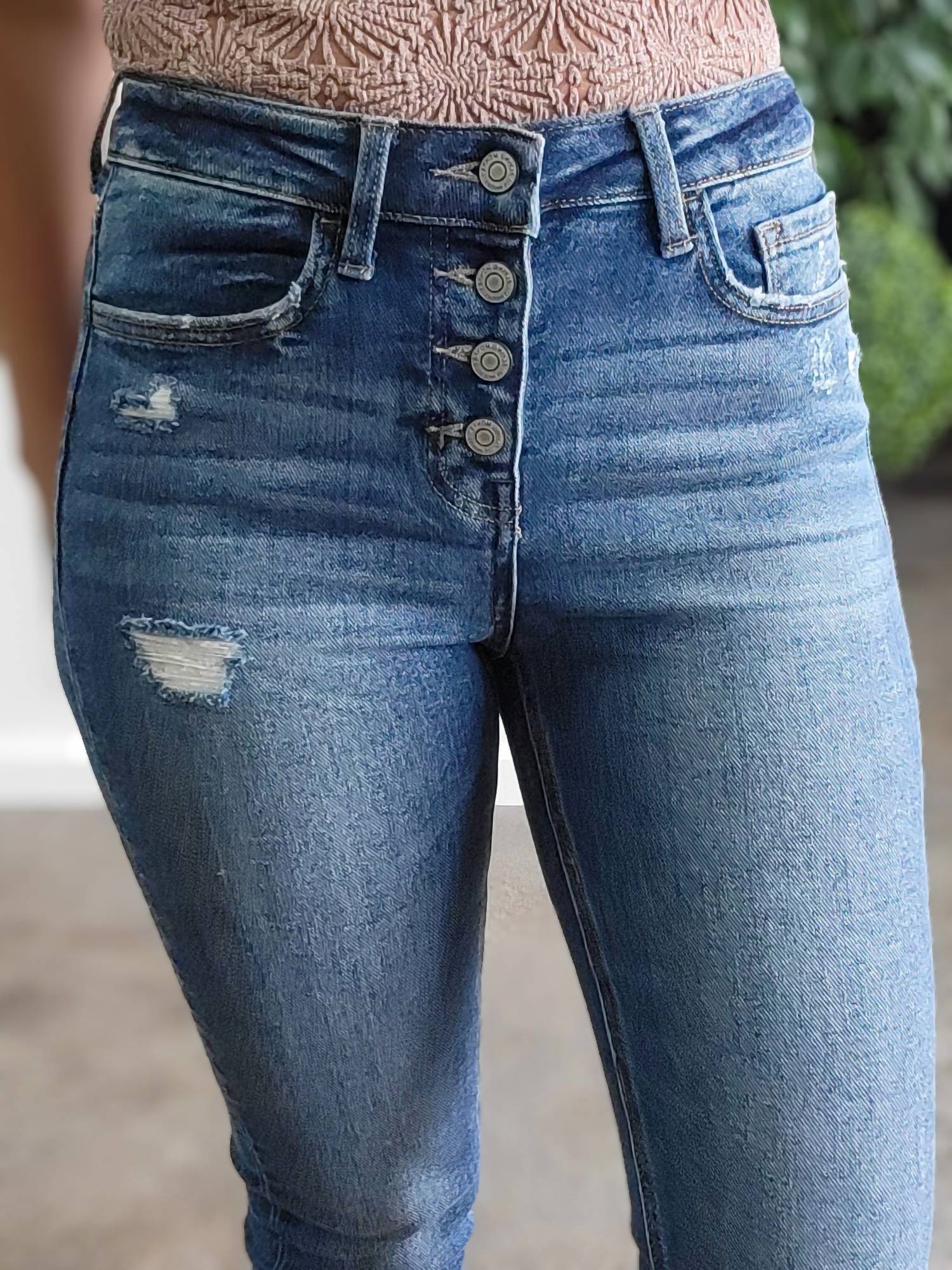 FLYING MONKEY The Evelyn Jeans in blue - women's jeans - view 6