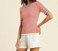 Trovata - Farrah sweater red stripe