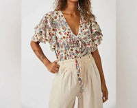 Free People - Call Me Later Printed Bodysuit