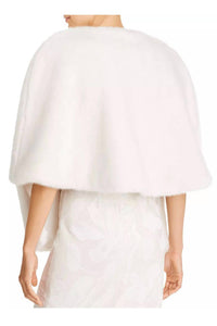 Adrianna Papell - Crew Neck Open Front Cape Jacket