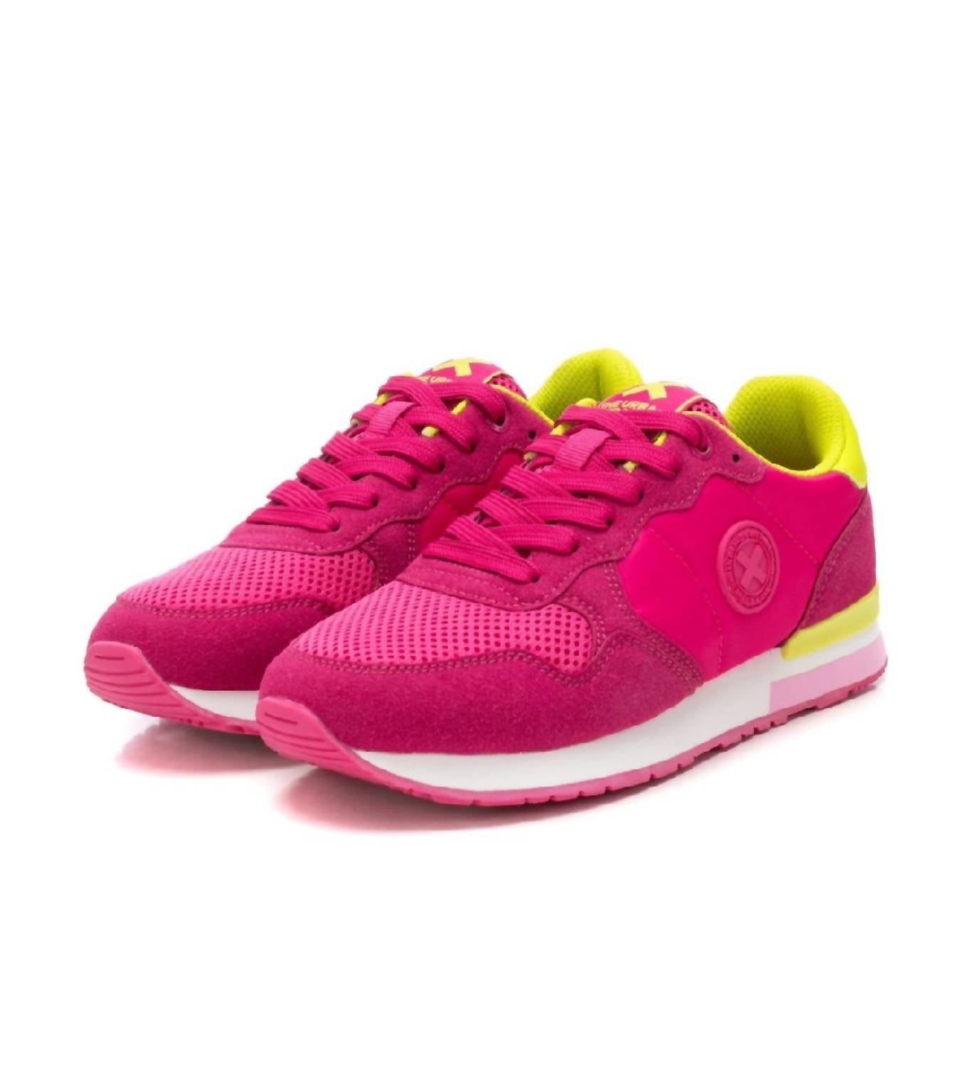 Xti Women's Lace Up Fashion Sneakers in fuschia - women's sneaker - view 4