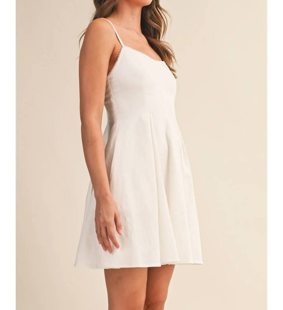 Klesis - Wynn Strech Woven Picot Lace Mini Dress
