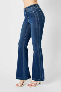 Judy Blue - High Waist Angled Side Seam Flared Jeans