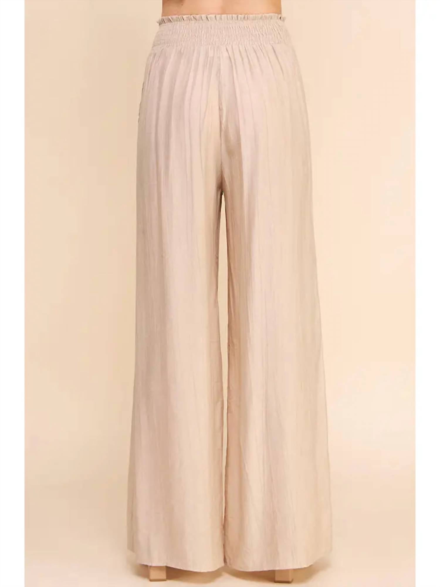 Allie Rose - Bamboo Texture Flowy Pants