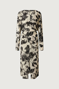 soeur Francine Midi Dress in pale yellow black - women's dress - view 5
