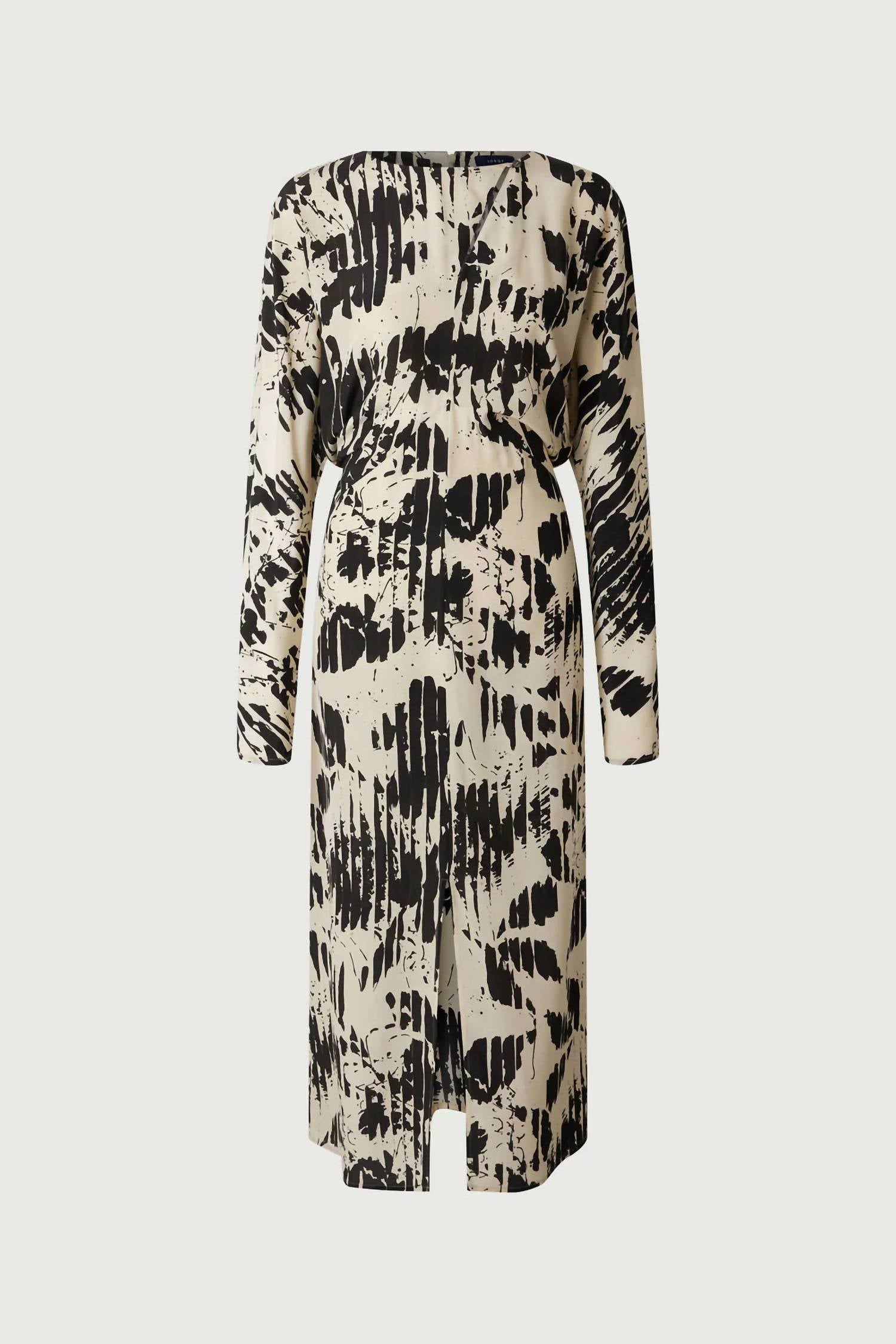 soeur Francine Midi Dress in pale yellow black - women's dress - view 5