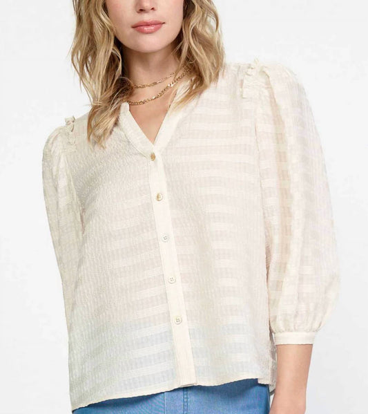 Current Air - Ruffled Shoulder Top