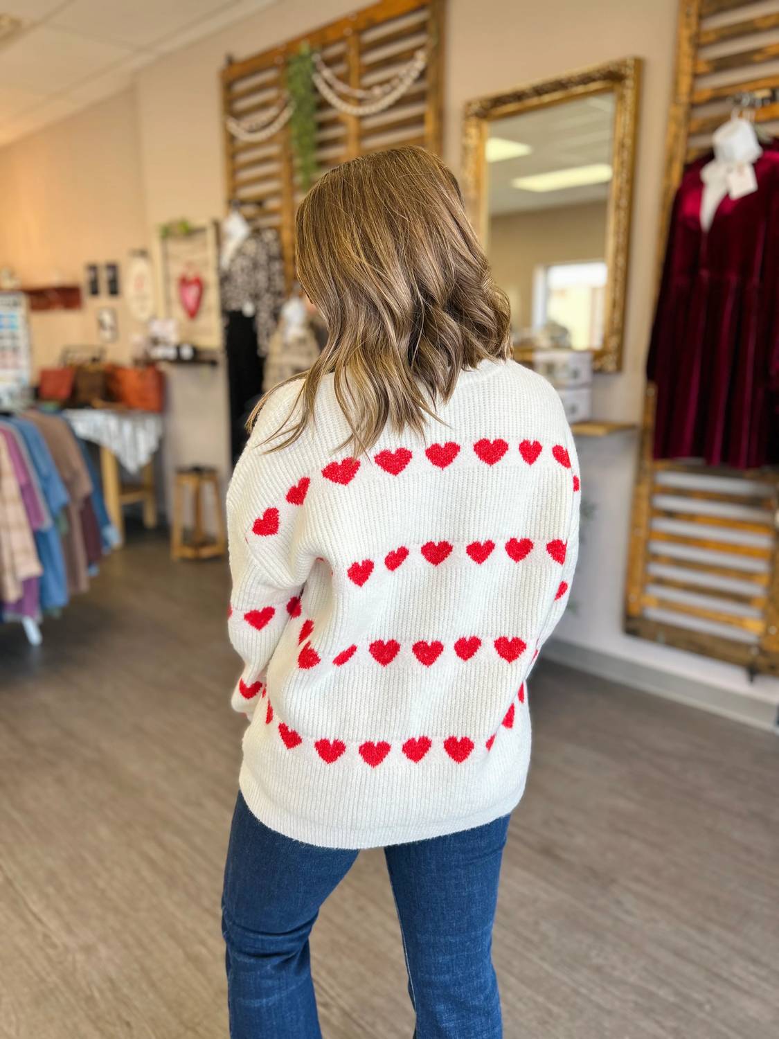 Vine & Love - Love Story Heart Sweater