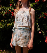 Vintage Havana - Tie Dye Satin Wrap Skort