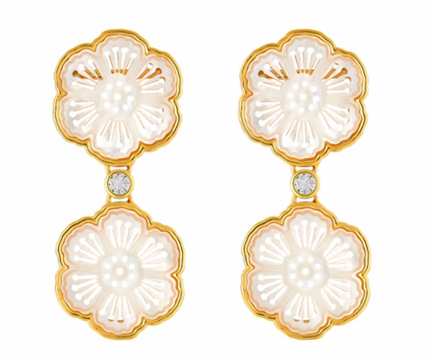 Asha - Marguerite Drop Earrings