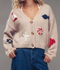 Urban Daizy - Crochet Patch Cardigan