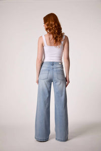 Blue Revival - Sailor Mid Rise Wide Leg Jeans
