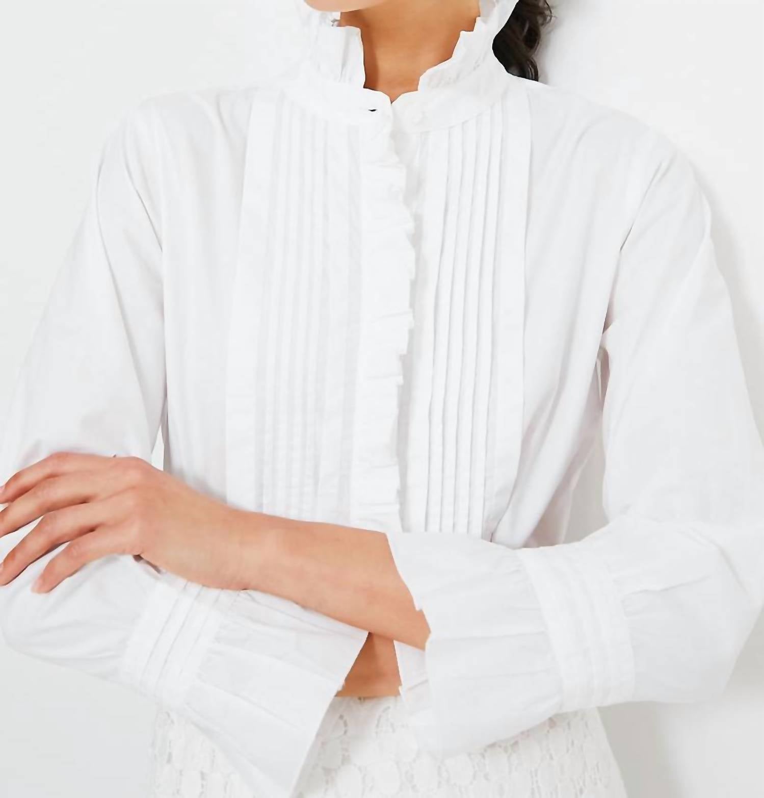 Mille - Phoebe Ruffle Collar Top
