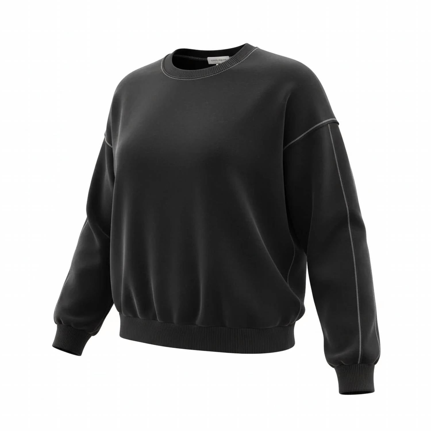 Project Social T - Women's Contrast Stitch Crewneck Sweatshirt