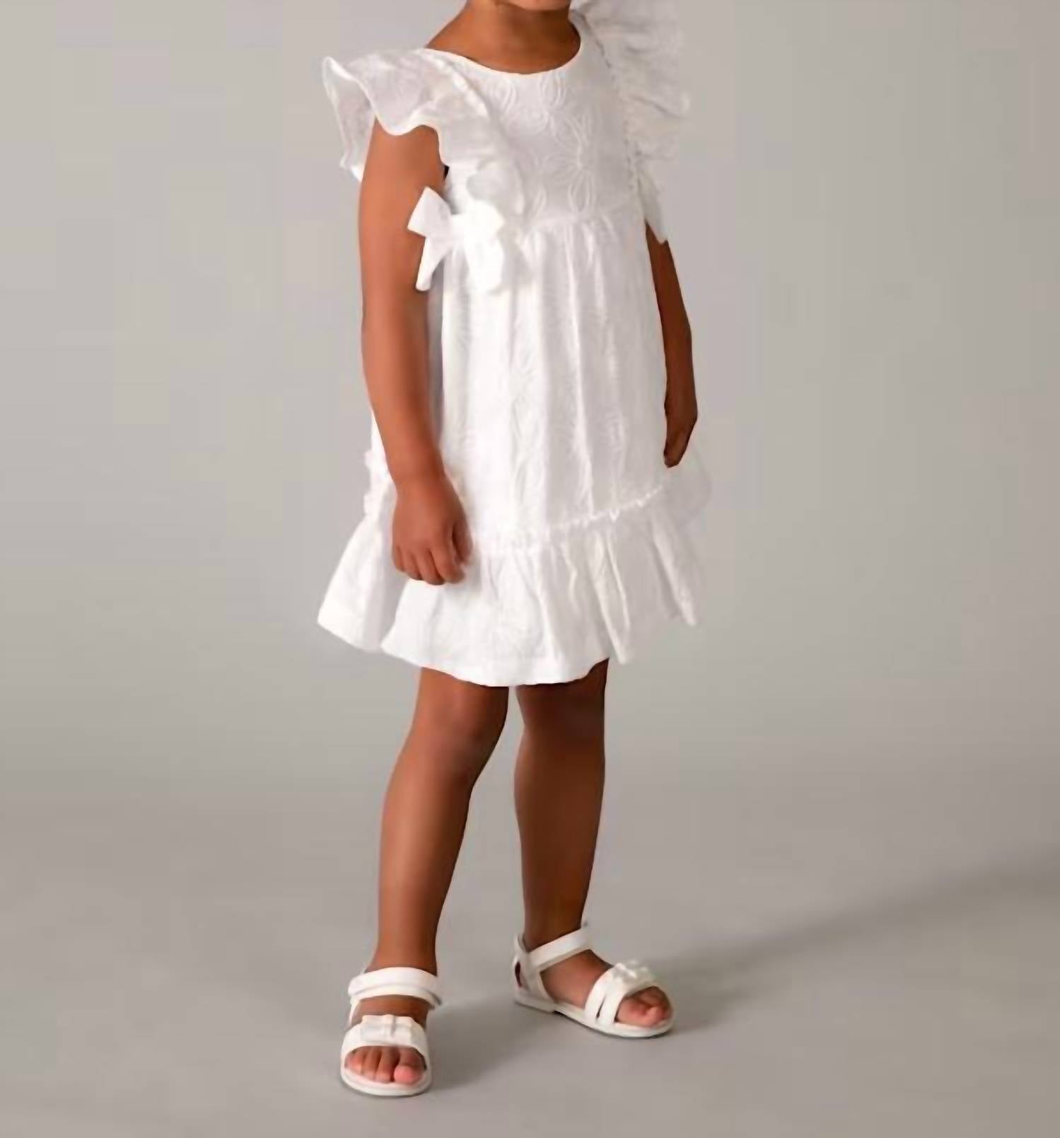 Mayoral - Girls Embroidered Dress