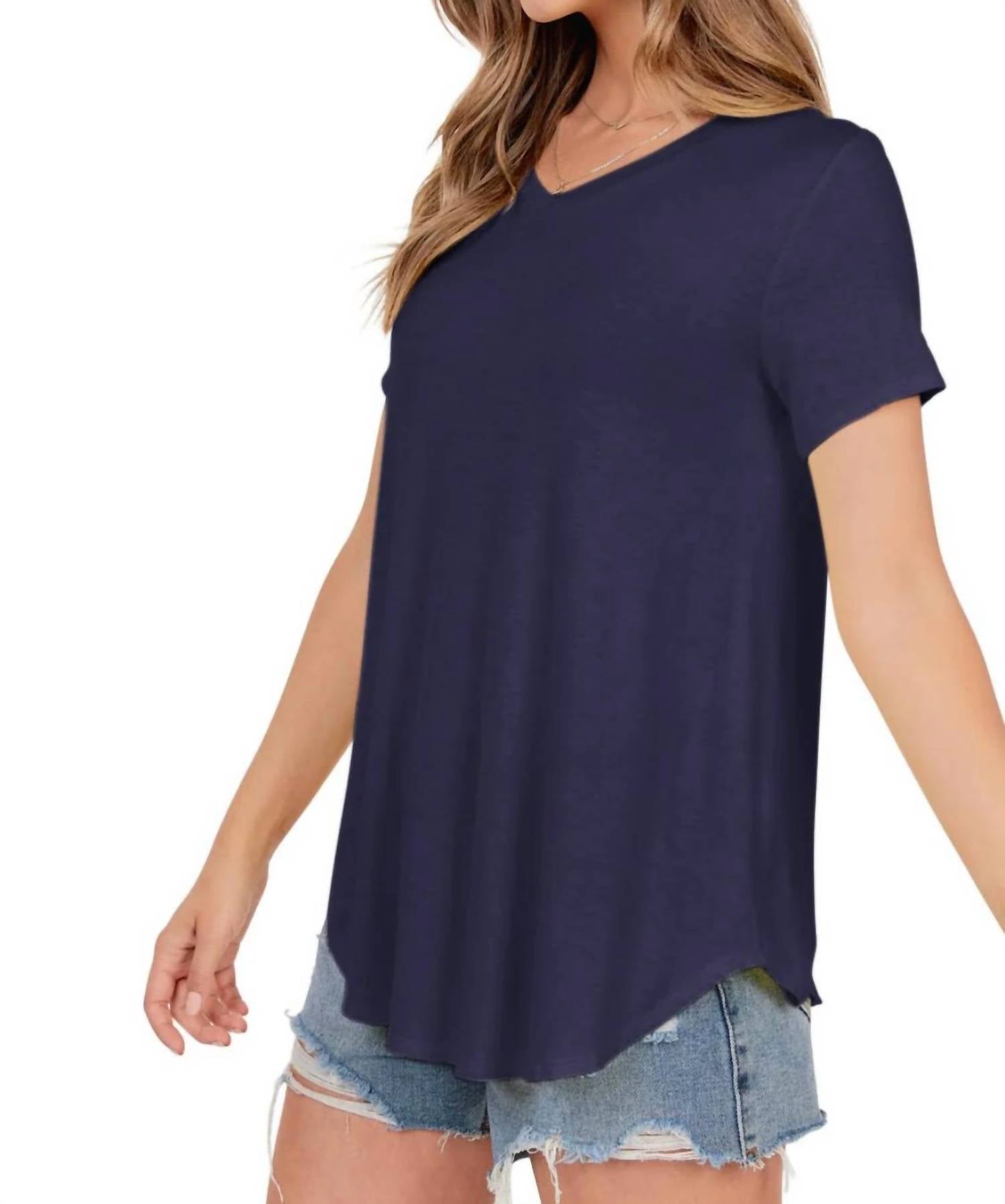 Shop Basic - Classic V Neck Tee