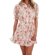 In February - Enchanted Floral Mini Dress