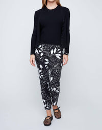Renuar Lightweight Knit Cardigan in black - women's cardigan - view 5
