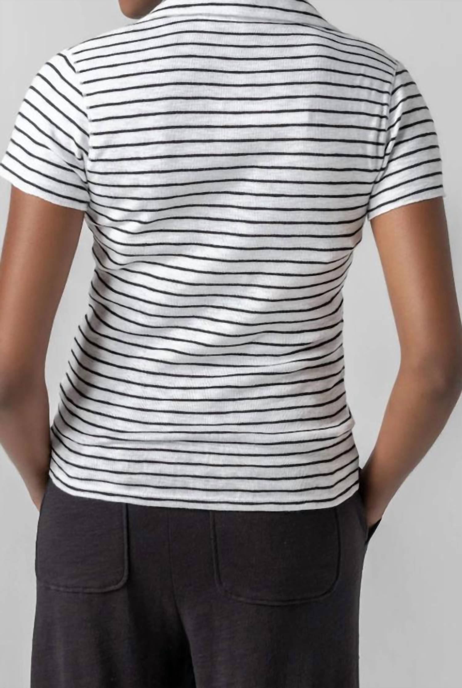 Lilla P - Striped Polo Tee