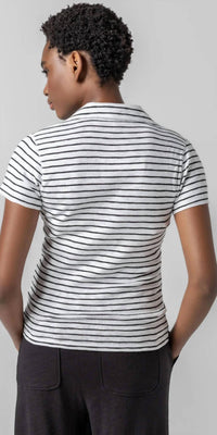 Lilla P - Striped Polo Tee