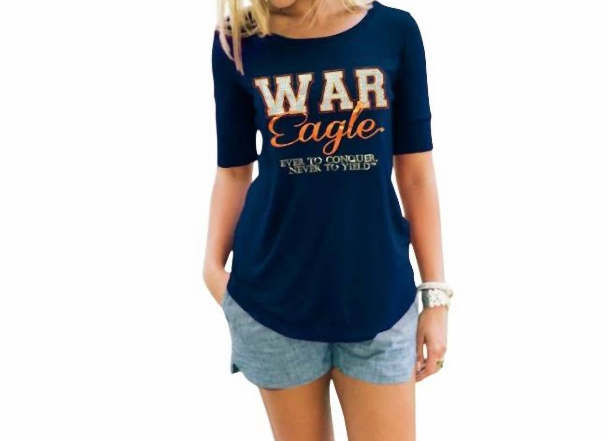 Gameday Couture - Auburn University Half-Sleeve Spirit Tee