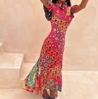 Never Fully Dressed - Remi Ruffle Round Neck Cap Dress