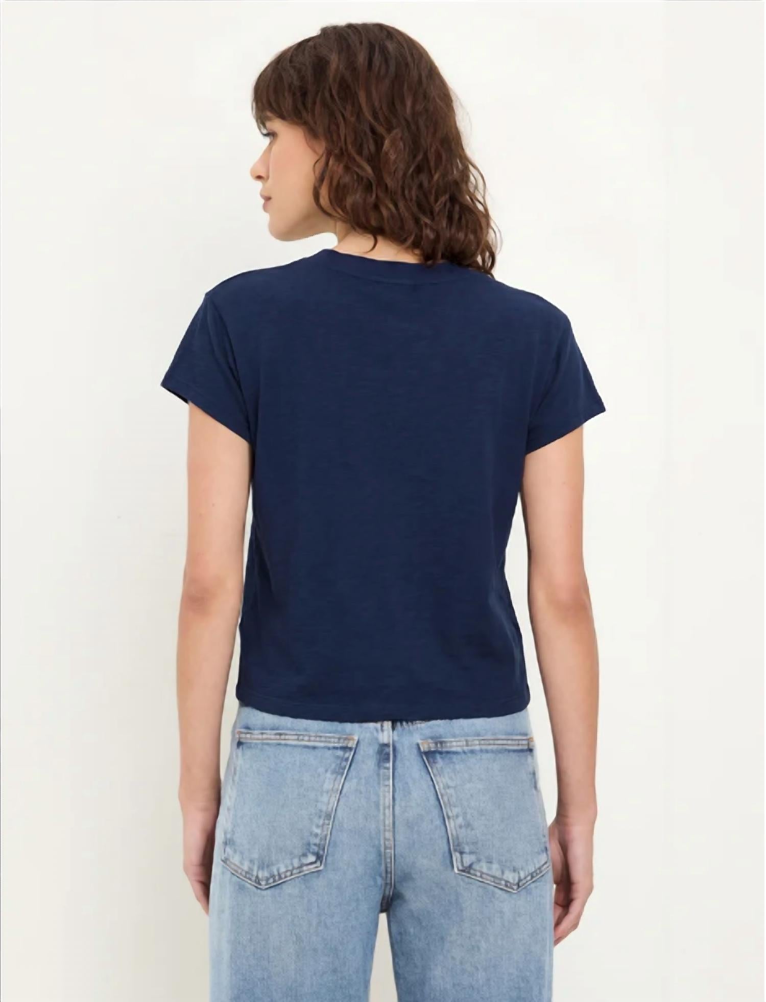 Michael Stars - Grayson Supima Slub Crop Crew Tee