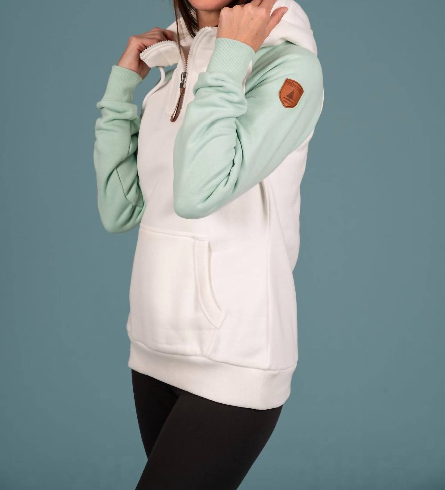 Wanakome - Brooke Baseball Quarter Zip Hoodie