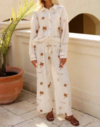 Surf Gypsy - surf sand embroidered pant