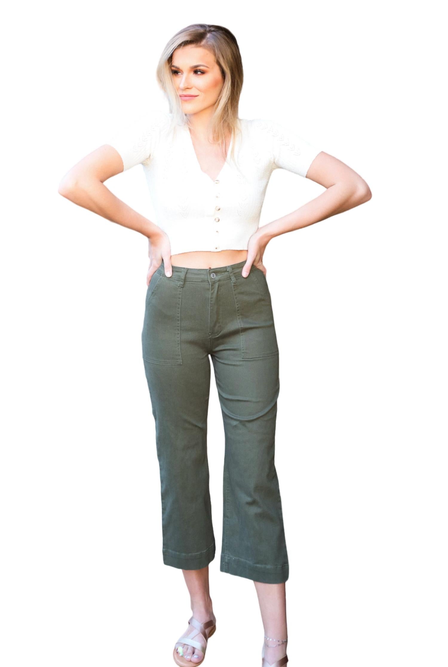 Be Cool - Kammy V-neck Crop Top