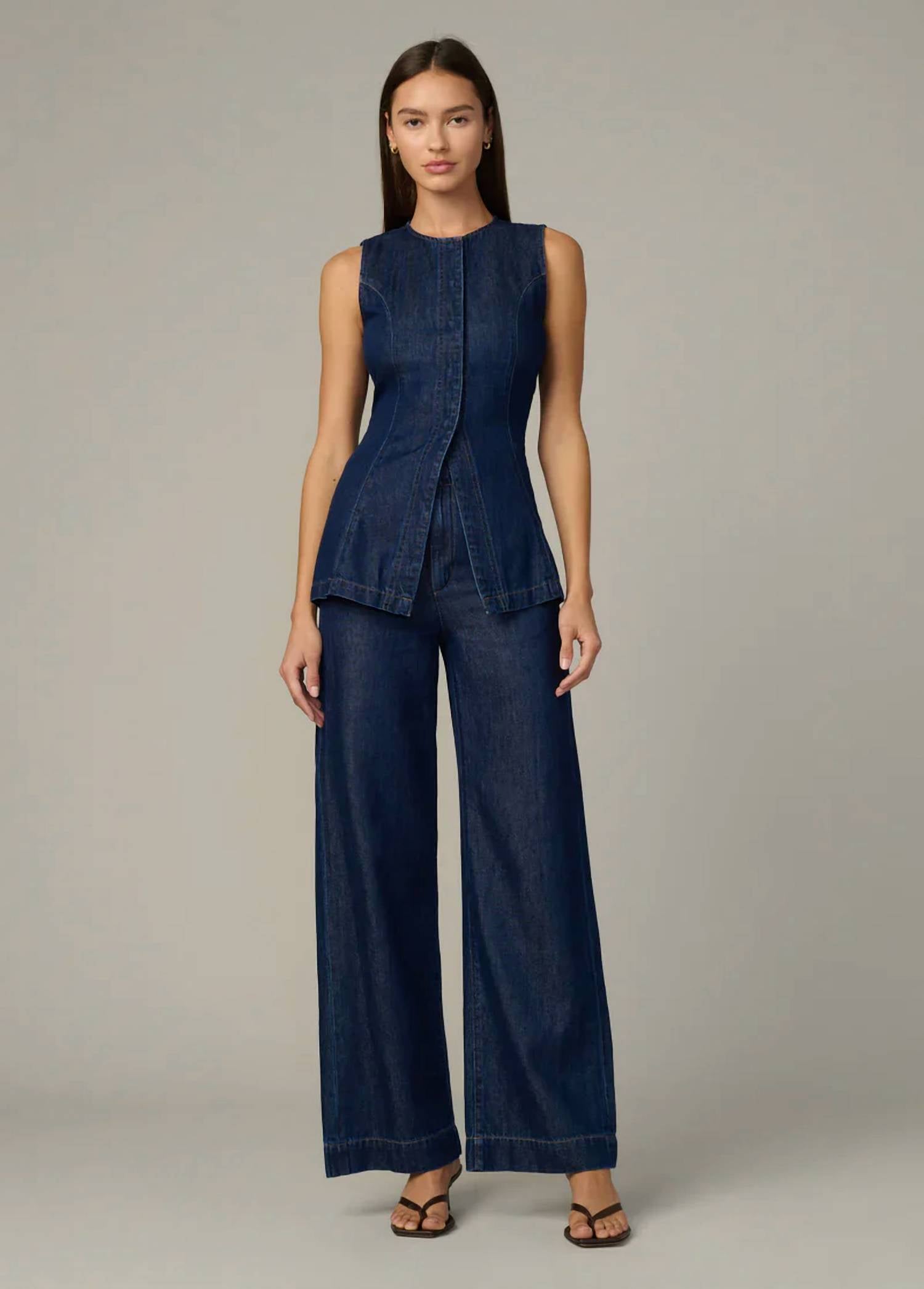 Joe'S Jeans - The Seamed Sleeveless Tunic Top